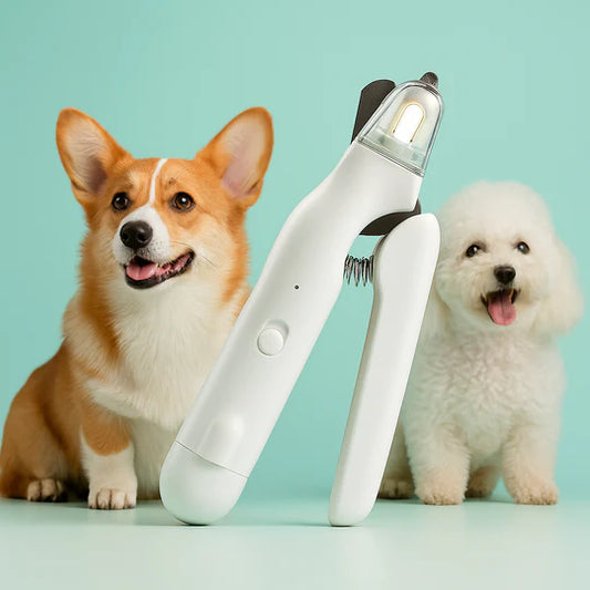 LED Pet Nail Clipper for Dogs & Cats, Safe Claw Grooming Tool