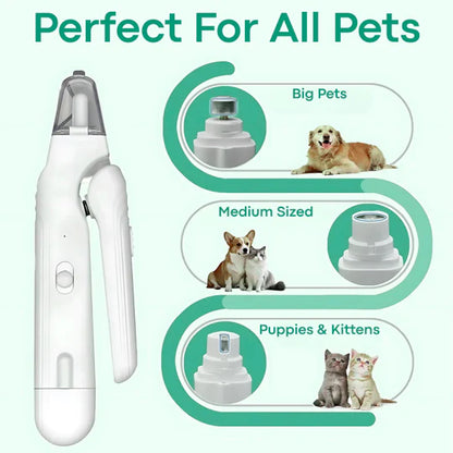 LED Pet Nail Clipper for Dogs & Cats, Safe Claw Grooming Tool