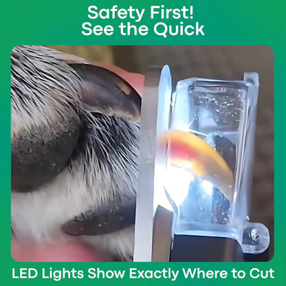 LED Pet Nail Clipper for Dogs & Cats, Safe Claw Grooming Tool