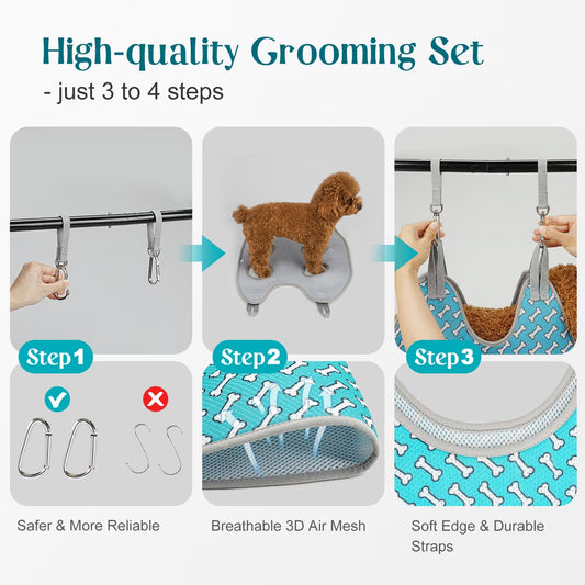 Loyalty Pet Products Dog Grooming Nail and Face Trim Sling Hammocks